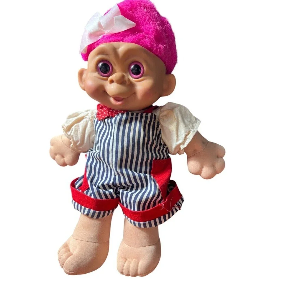Vintage 1992 Multi Toys M.T. Girl Troll Plush Doll – 12